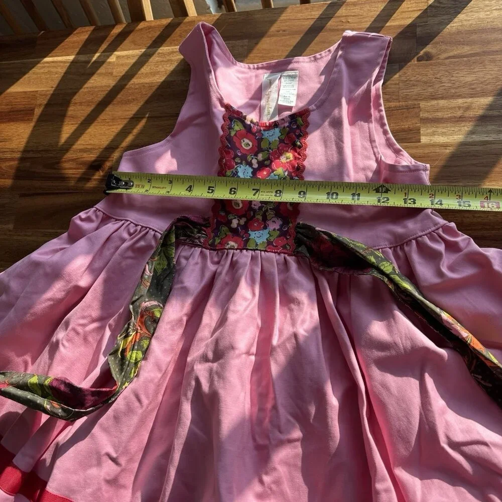 Matilda Jane Paint By Numbers Calypso Dress Girls Pink Red Twirl Size‎ 8 Party